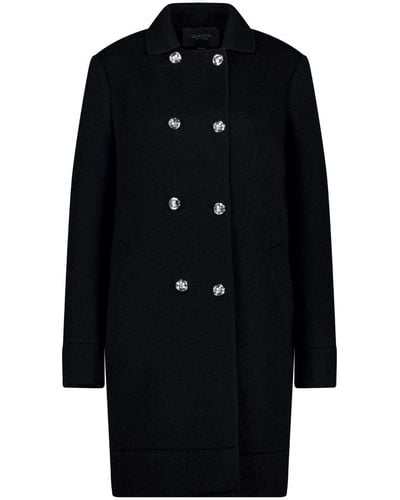 Giambattista Valli Double-breasted Wool-blend Coat - Black