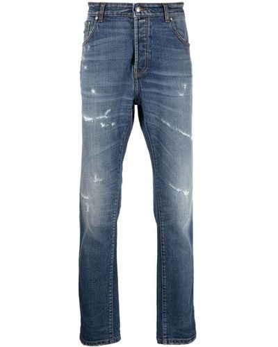 John Richmond Straight Jeans - Blauw