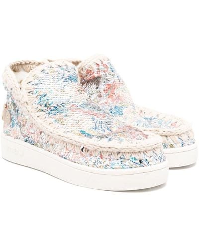Mou Paillette-embellished Slip-on Trainers - White