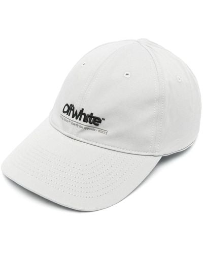 Off-White c/o Virgil Abloh Gorra con logo bordado - Blanco