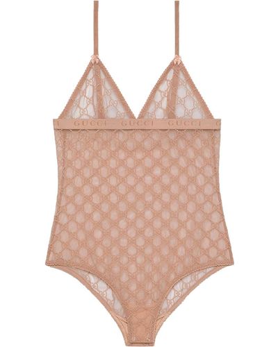 Gucci Body In Tulle GG - Rosa