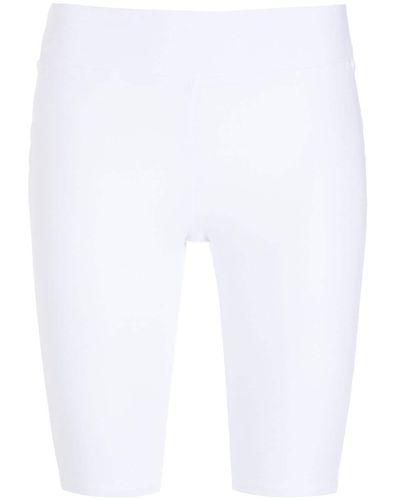 Lygia & Nanny Short de cyclisme à taille élastique - Blanc