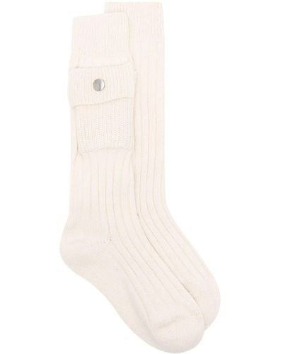 Jil Sander Socken mit Klappentaschen - Weiß