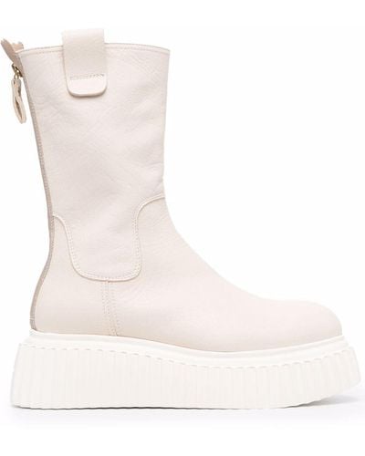 Agl Attilio Giusti Leombruni Milagros Platform Boots - Natural