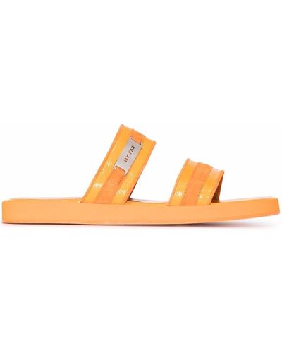 BY FAR Easy Leather Sandals - Orange
