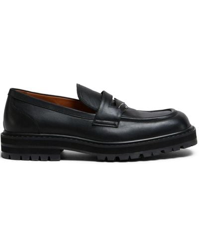 Marni Ring Embellishment Loafers - Black