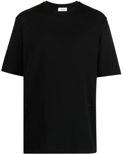 Ferragamo T-shirt en coton à logo imprimé - Noir