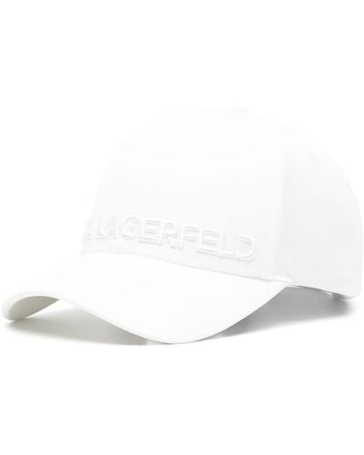 Karl Lagerfeld Logo-embroidered Baseball Cap - White
