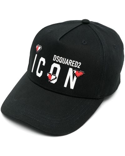 DSquared² Icon Seasonal Baseball Cap - Zwart