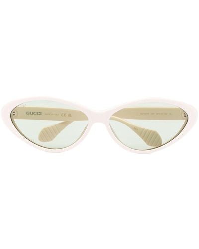 Gucci Sonnenbrille mit Cat-Eye-Gestell - Gelb