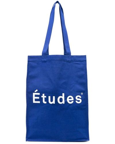 Etudes Studio November Organic-cotton Canvas Tote Bag - Blue