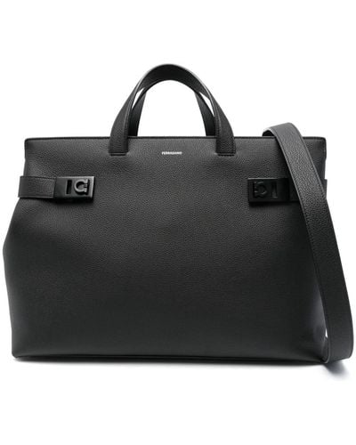 Ferragamo Handtasche aus Leder - Schwarz
