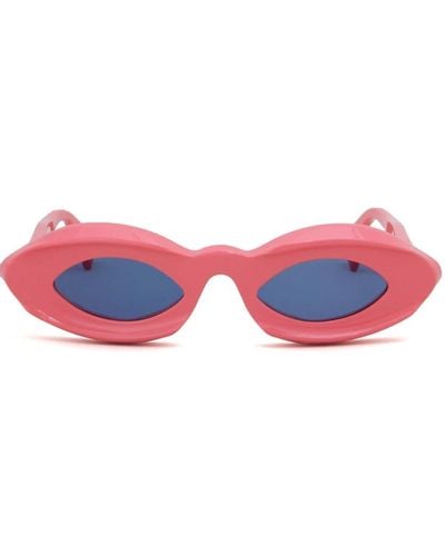 Marni Gafas de sol con montura cat eye - Rojo