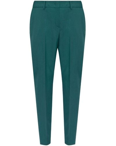 PS by Paul Smith Pressed-crease Wool Trousers - Green