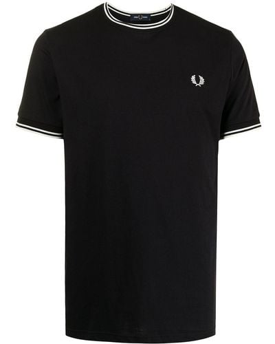 Fred Perry ロゴ コットン Tシャツ - ブルー