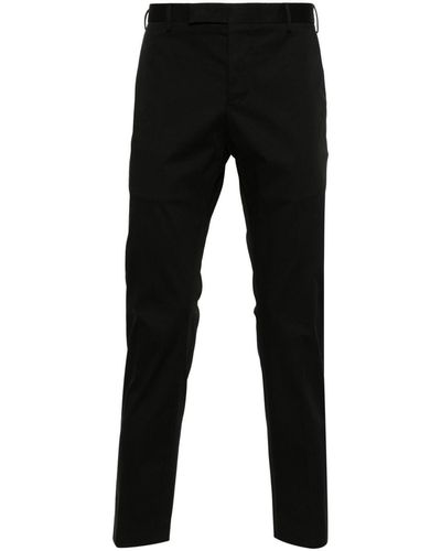 PT Torino Pressed-crease Trousers - Black