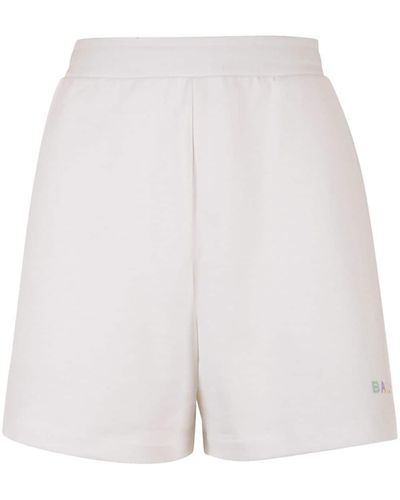 Bally Pantalones cortos de chándal con logo - Blanco