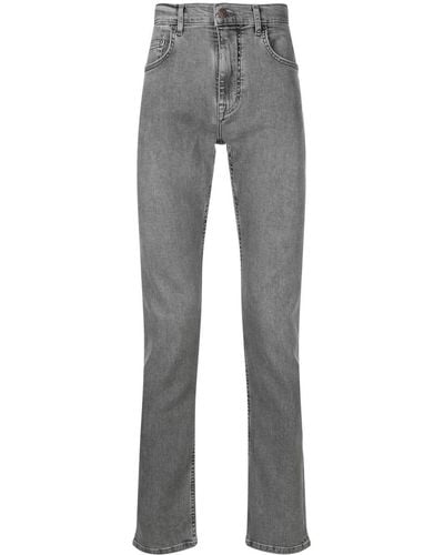 J.Lindeberg Schmale Jeans mit Stone-Wash-Effekt - Grau