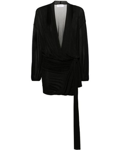 Blumarine ドレープ ドレス - ブラック