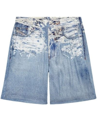 DIESEL P-Alston Jeans-Shorts - Blau