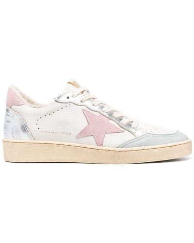 Golden Goose Ball Star Low-top Leather Trainers - Pink