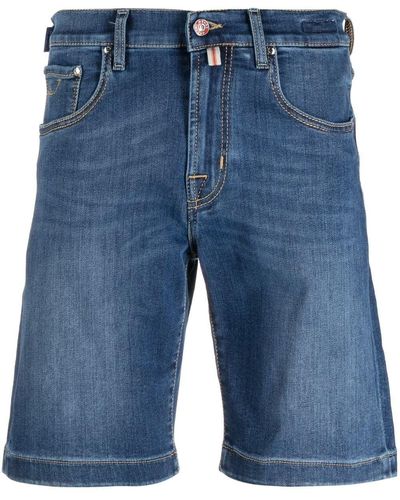 Jacob Cohen Ausgeblichene Jeans-Shorts - Blau