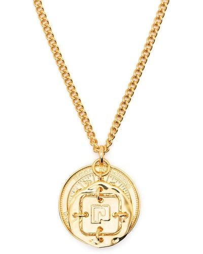 Rabanne Medallion Pendant Necklace - Metallic