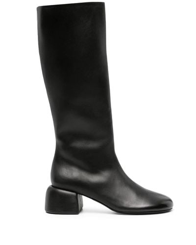 Marsèll Knee-length Leather Boots - Black