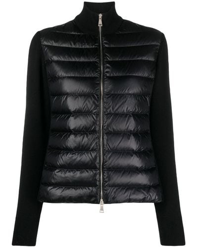 Moncler Quilted Padded Cardigan - Black