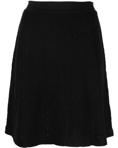 Missoni Zigzag Crochet-knit Skirt - Black
