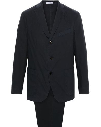 Boglioli Single-breasted cotton suit - Azul