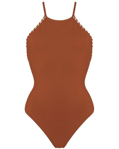 Eres Sunlight One-piece Swimsuit - Brown