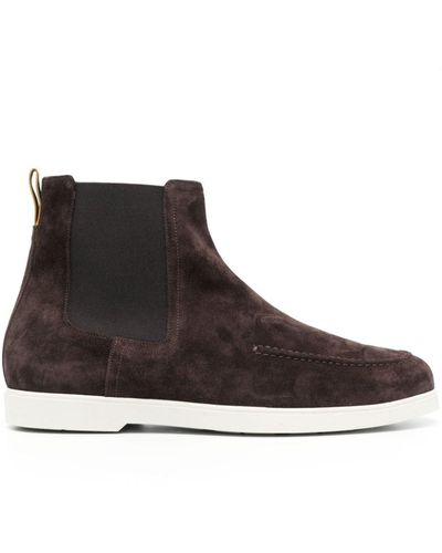 Moorer Suede Ankle Boots - Brown