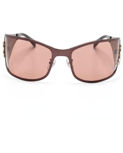 Blumarine Wraparound-frame Sunglasses - Pink