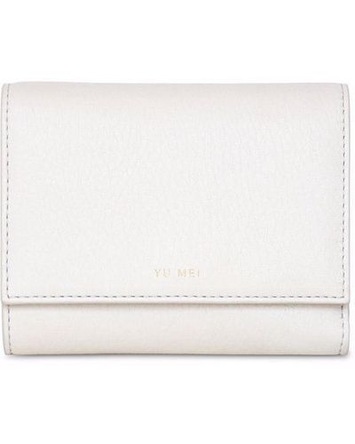 Yu Mei Grace Leather Wallet - White