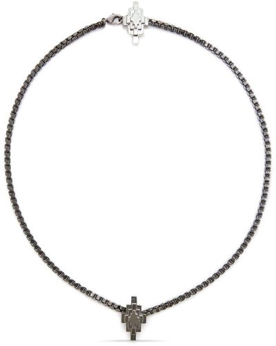 Marcelo Burlon Pyramind-cross Chain-link Necklace - Metallic
