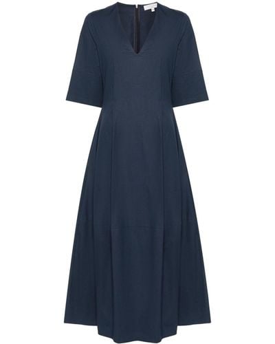 Antonelli Ausgestelltes Kleid mit V-Ausschnitt - Blau
