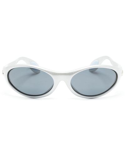 Coperni Oval-frame Sunglasses - Blue