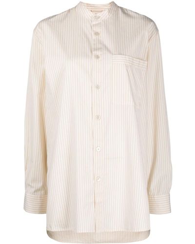 Tekla T-Shirt mit Streifen - Weiß