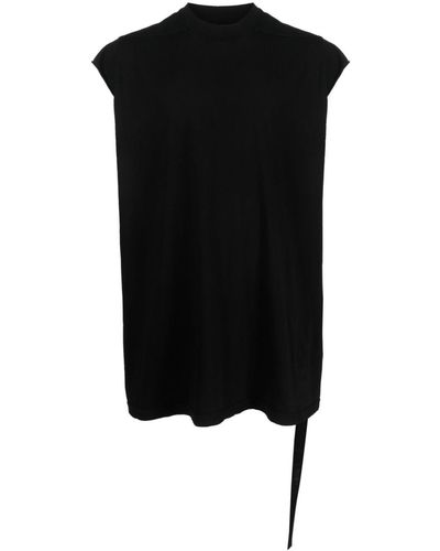 Rick Owens Cap-sleeve Longline T-shirt - Black