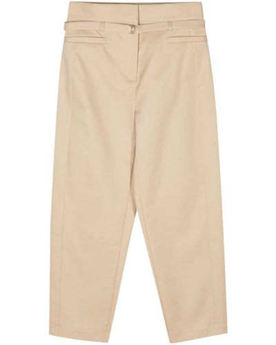 IRO Belted Tapered Trousers - Natural