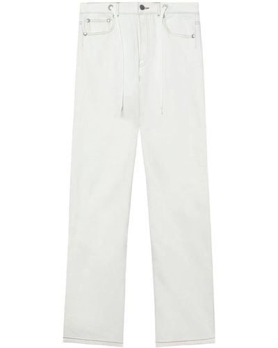 A.P.C. Sureau Mid-rise Straight-leg Jeans - White