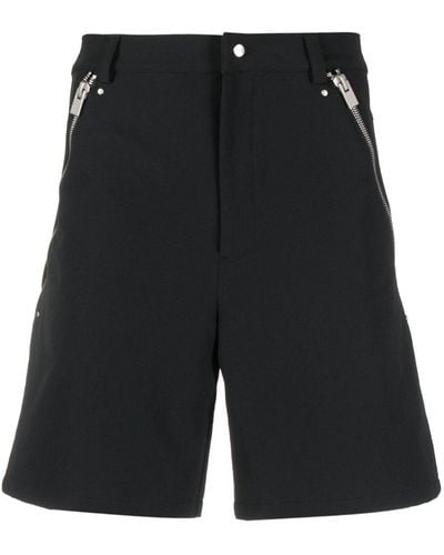 HELIOT EMIL Side-zips Mid-rise Shorts - Black