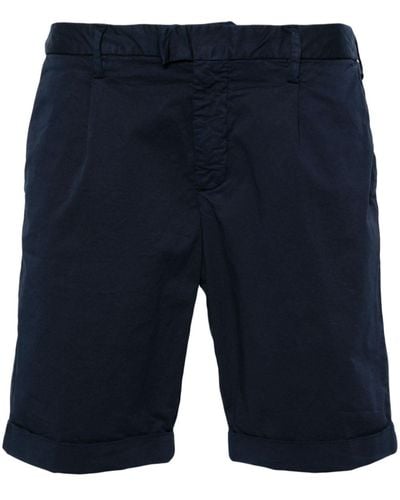 Myths Twill Cotton-blend Chino Shorts - Blue