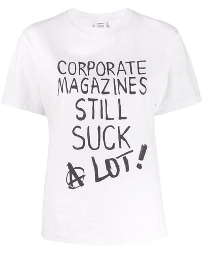 Vetements T-shirt con stampa grafica - Bianco