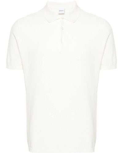 Aspesi Short-sleeve piqué polo shirt - Blanco