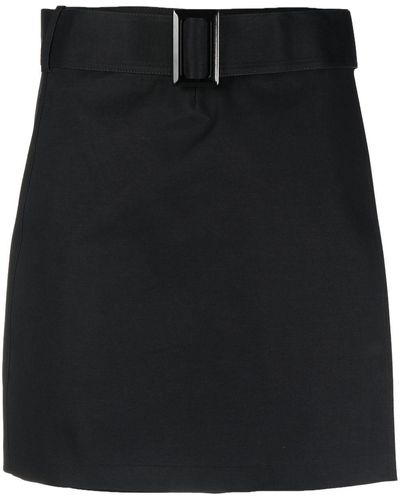 Mackintosh Jupe Seema à taille ceinturée - Noir