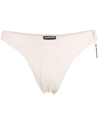 Jacquemus Slip bikini Le bas de maillot Signature - Bianco