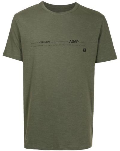 Osklen Rough Asap Cotton T-shirt - Green