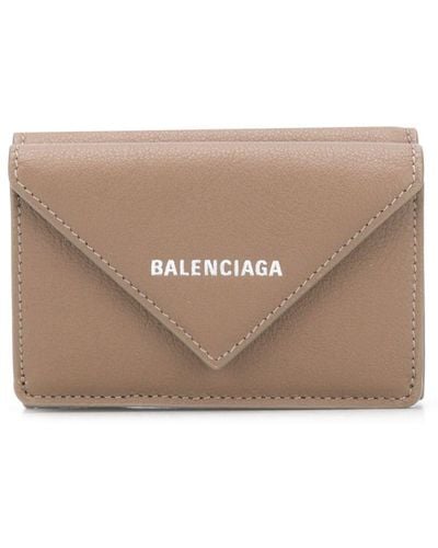 Balenciaga Mini Paper Wallet - Brown